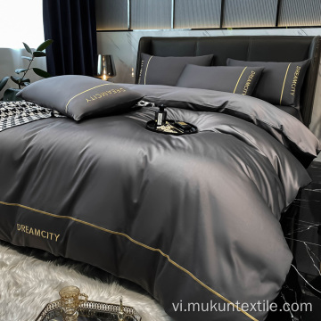 Cotton Ai Cập 1500 Chủ đề Bedsheet Duvet Cover Set